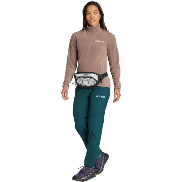 adidas MULTI TERREX ESSENTIALS FULL ZIP FLEECE W Dámska flísová bunda, hnedá, veľkosť