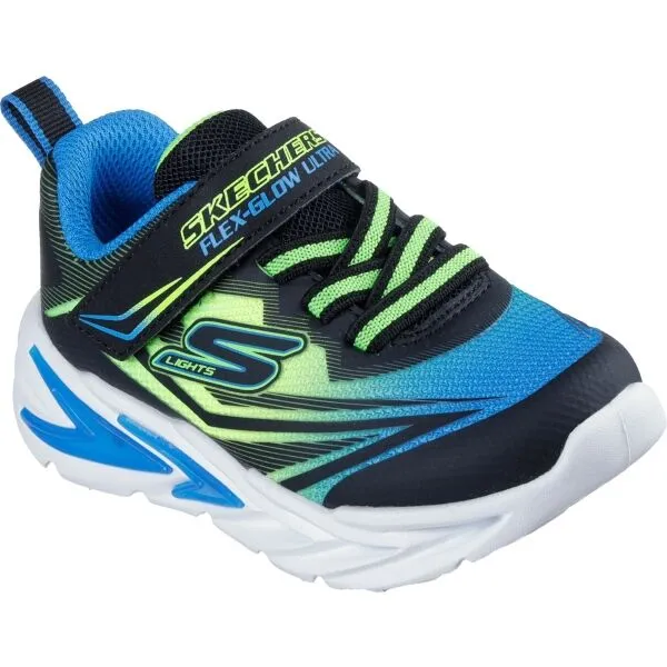 Skechers FLEX-GLOW ULTRA Detská voľnočasová obuv, svetlo zelená, veľkosť