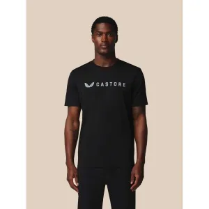 CASTORE SS GRAPHIC T-SHIRT Pánske športové tričko, čierna, veľkosť