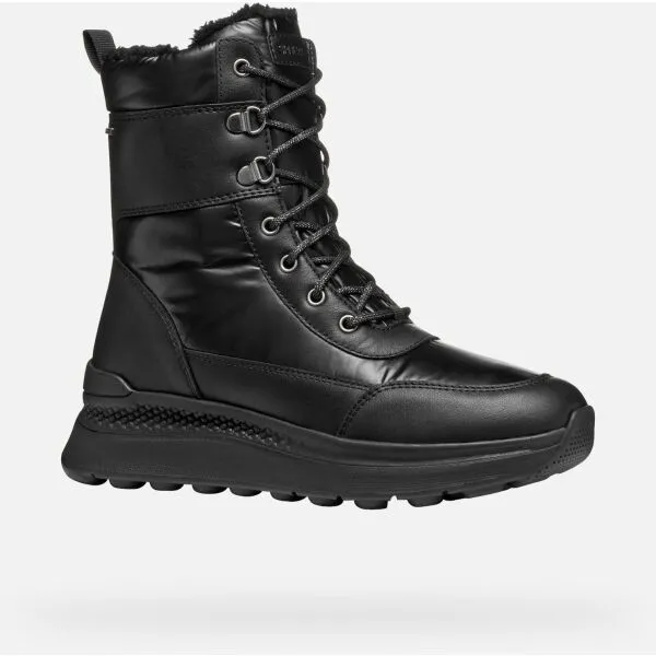 Geox Spherica ACTIF X2 Women's Black Ankle Boots - Ladies