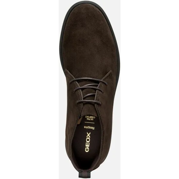 Dark brown men's ankle shoes Geox Spherica EC17 - Men's