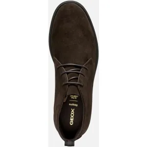 Dark brown men's ankle shoes Geox Spherica EC17 - Men's