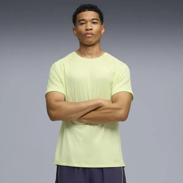 Puma RUN FAVORITE VELOCITY TEE Pánske športové tričko, svetlo zelená, veľkosť