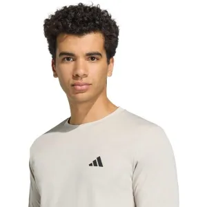 adidas WORKOUT BASE TEE Pánske športové tričko, béžová, veľkosť