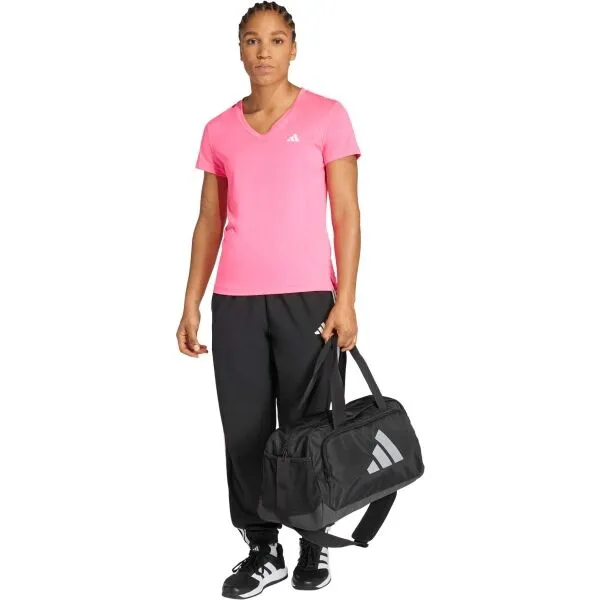 adidas WORKOUT MIN V NECK TEE Dámske tričko, ružová, veľkosť