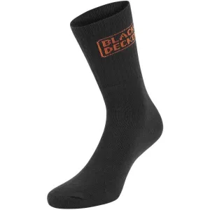 BLACK & DECKER SOCKS 3P Pracovné ponožky, čierna, veľkosť 39-42