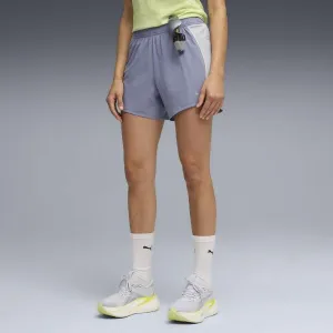Puma RUN VELOCITY 5" SHORT W Dámske športové kraťasy, fialová, veľkosť