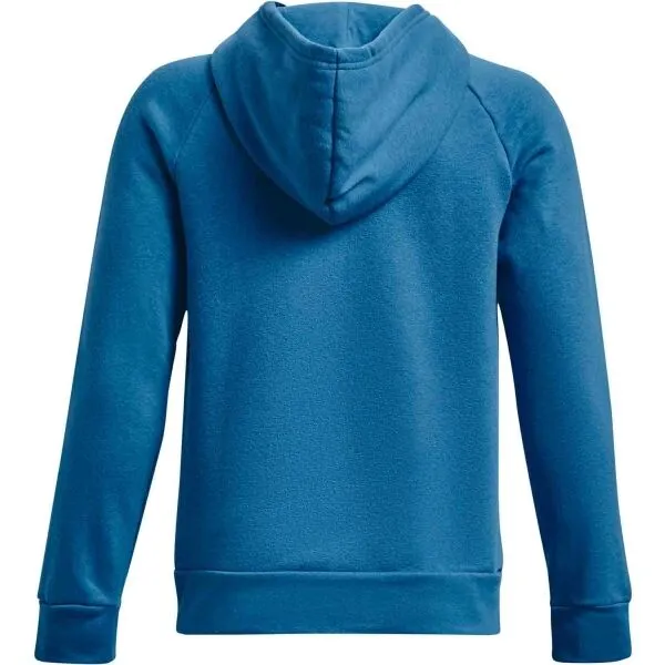 Under Armour RIVAL FLEECE HOODIE Chlapčenská mikina, modrá, veľkosť M