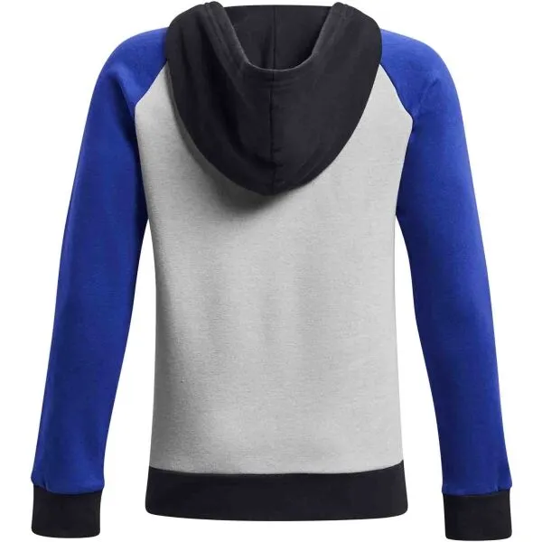 Under Armour RIVAL FLEECE SCRIPT CB HD Chlapčenská mikina, modrá, veľkosť M