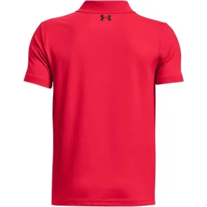 Under Armour PERFORMANCE POLO Chlapčenské polo tričko, červená, veľkosť M