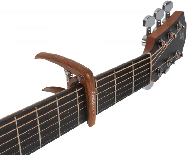 Guitto GGC-03 Metal Capo Wood
