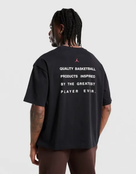 Jordan Tričko M J Flt Script Boxy Ss Crew