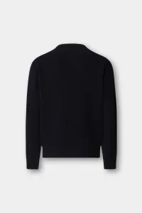Sveter Hackett London Harry Knit Crew Midnight Blue