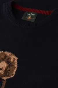 Sveter Hackett London Harry Knit Crew Midnight Blue