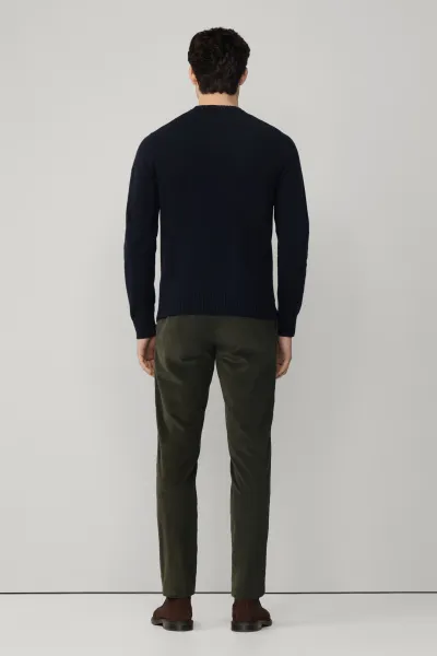 Sveter Hackett London Argyle Crew Neck Navy