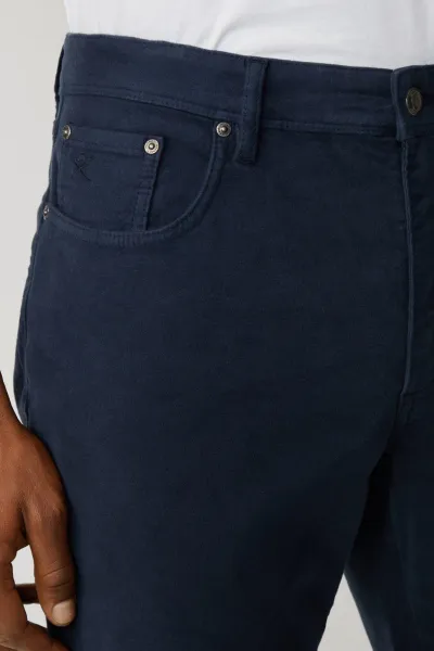 Džínsy Hackett London Moleskin 5Pkt Midnight Blue