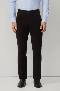 Džínsy Hackett London Moleskin 5Pkt Dark Brown