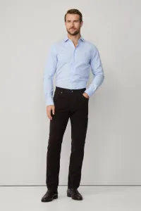 Džínsy Hackett London Moleskin 5Pkt Dark Brown