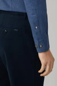 Košeľa Hackett London Melange Jersey Pique Eton Blue