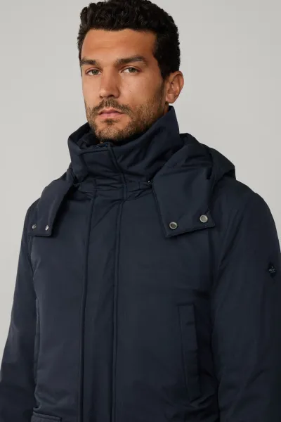 Bunda Hackett London 3 In 1 Parka Midnight Blue