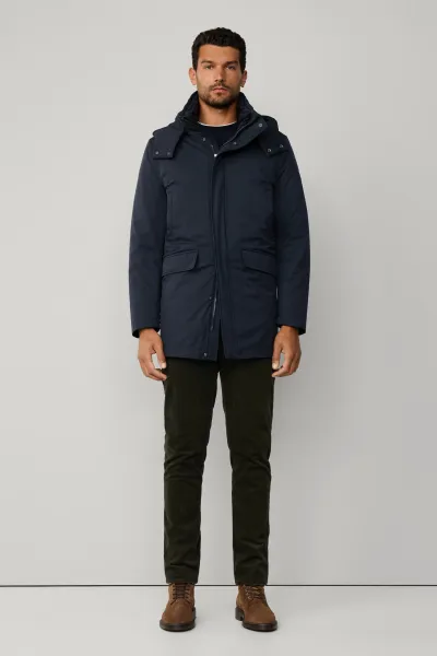 Bunda Hackett London 3 In 1 Parka Midnight Blue
