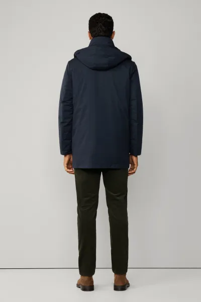 Bunda Hackett London 3 In 1 Parka Midnight Blue