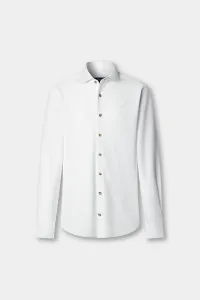 Košeľa Hackett London Melange Jersey Pique Optic White