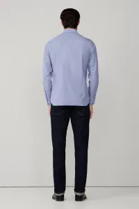 Košeľa Hackett London Mini Puppytooth Midnight Blue