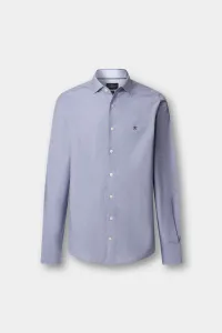 Košeľa Hackett London Mini Puppytooth Midnight Blue