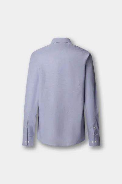 Košeľa Hackett London Mini Puppytooth Midnight Blue