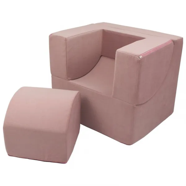 Vell Detské rozkladacie kreslo-leňoška pink