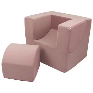 Vell Detské rozkladacie kreslo-leňoška pink