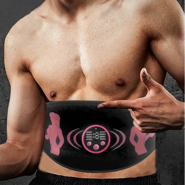 Livefy EMS Belt masážny elektrostimulátor, čierny/ružový