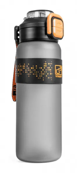 Láhev G21 na pití 1000 ml 2v1, šedá zmrzlá