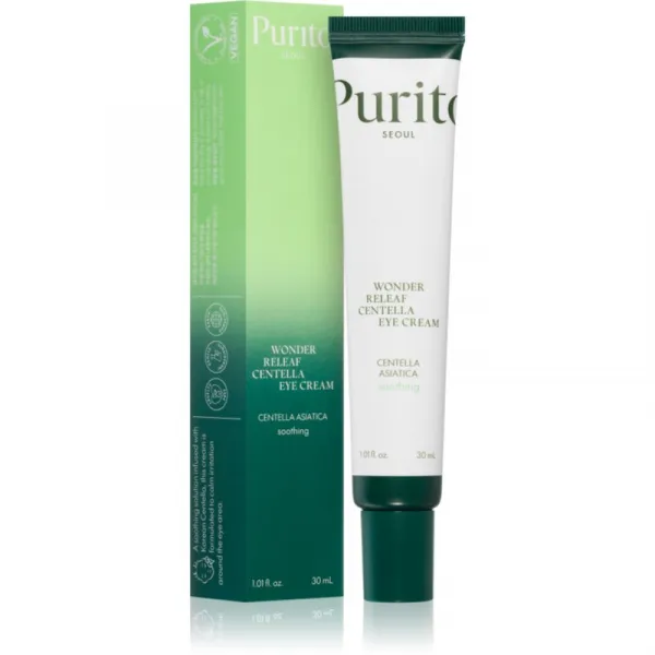 Purito Wonder Releaf Centella Eye Cream hydratačný a vyhladzujúci očný krém s upokojujúcim účinkom 30 ml