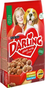 Purina Granule pre psov Darling hovädzie mäso a zelenia, 10 kg