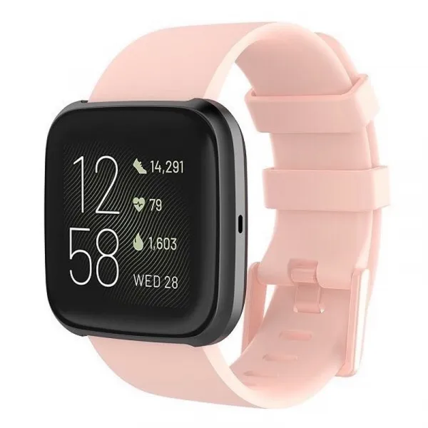 BStrap Silicone (Large) remienok na Fitbit Versa / Versa 2, sand pink (SFI010C06)