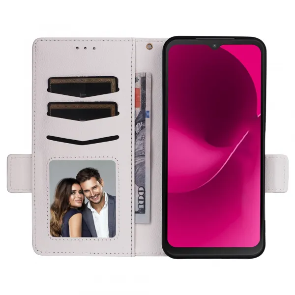 PRIME Zaklápacie puzdro pre T Phone 3 biele