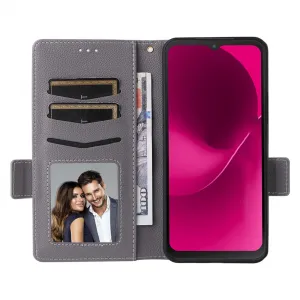PRIME Zaklápacie puzdro pre T Phone 3 šedé