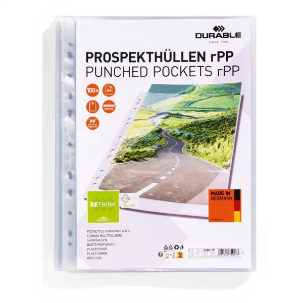 Euroobal DURABLE rPP PREMIUM A4 , 100ks
