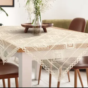 DomTextilu Štýlovýobrussčipkovanýmlemom-béžovýDĺžka:85cm|Šírka:85cm 69808_125729 béžová