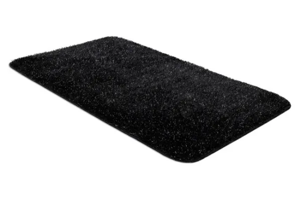 Kúpeľňový koberček SYNERGY glamour / lurex, čierny