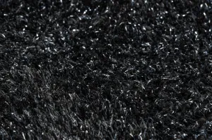 Kúpeľňový koberček SYNERGY glamour / lurex, čierny