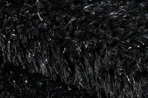 Kúpeľňový koberček SYNERGY glamour / lurex, čierny