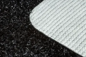 Kúpeľňový koberček SYNERGY glamour / lurex, čierny
