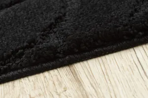 Kúpeľňový koberček SUPREME STONES kamienky, čierny