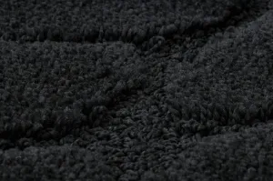 Kúpeľňový koberček SUPREME STONES kamienky, čierny