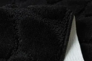 Kúpeľňový koberček SUPREME STONES kamienky, čierny