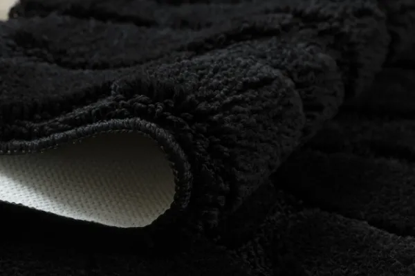 Kúpeľňový koberček SUPREME STONES kamienky, čierny