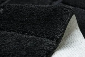 Kúpeľňový koberček SUPREME LINES línie, čierny